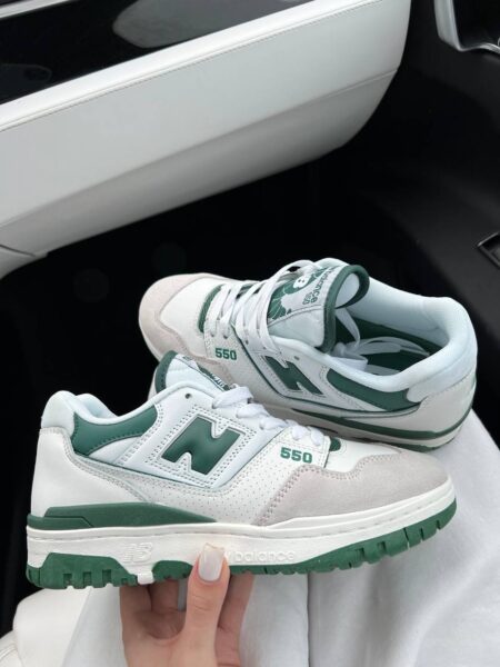 New Balance 550 Green White